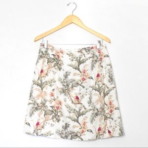 Vintage 90s Talbots Petites tropical print high waisted skirt